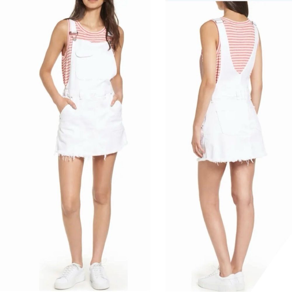 McGuire Uma Denim Skirtall in Optic White XS